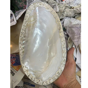 Superbe plaque de coquillage scintillante et rare, avec finition vintage or et argent et lueur naturelle sélectionnée à la main - Product Image 4