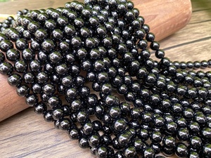 Cuentas de Ágata Ónix Negro Genuinas, Lisas y Redondas, de 2mm, 3mm, 4mm, 5mm, 6mm, 8mm, 10mm y 12mm, para la Fabricación de Joyería - Product Image 3
