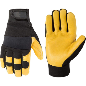 Guantes de Conducción de Cuero Vacuno de Alta Calidad, Guantes de Trabajo Personalizados - Product Image 1