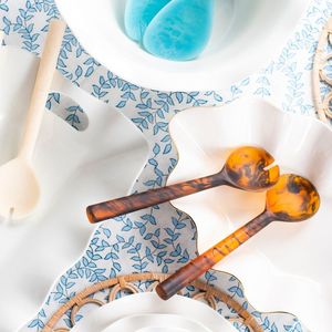 ชุดช้อนส้อมเรซิ่นทำมือ ช้อนสลัด ช้อนเสิร์ฟตกแต่ง ชุดช้อนส้อมสำหรับเสิร์ฟสลัด ช้อนส้อมสำหรับผสมอาหาร ช้อนส้อมสำหรับอาหารค่ำ ช้อนส้อมด้ามเรซิ่นสำหรับสลัด - Product Image 2