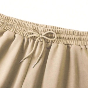 Shorts de Mujer de Punto de Algodón, Cintura Alta Elástica, Transpirables, Estilo Urbano, Corte Regular - Product Image 4