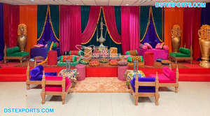 Boda al aire libre Tema marroquí Loveseats Nuevo diseño Boda Sofás marroquíes para invitados Asientos Tema marroquí Ceremonia de boda - Product Image 2