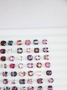 Spinelle naturelle multi-couleurs, taille ovale, qualité AAA, certifiée IGI, pierres propres, polissage parfait, super fin, excellente couleur et lustre, 5mm-7mm - Product Image 3
