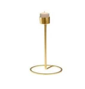 Support de bougie en métal design, centre de table élégant, porte-bougie, décoration intérieure, pièce d'appoint pour mariage - Product Image 4