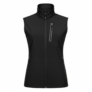 Nouvelle arrivée : veste de randonnée unisexe imperméable et coupe-vent à col montant en softshell, gilet d'extérieur sans manches à fermeture éclair pour l'hiver - Product Image 1