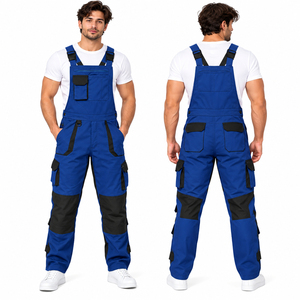Salopette de travail pour hommes de haute qualité, multipoches, salopette de sécurité, bretelles réglables, pantalon de travail personnalisé pour hommes - Product Image 3
