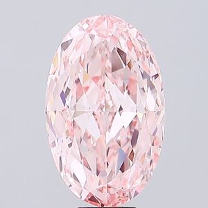 Piedra de Joyería Sintética con Certificación IGI, Claridad VVS2, 1 Quilate, Corte Ovalado, Color Rosa Intenso, Diamante Cultivado en Laboratorio, Pulido Excelente - Product Image 6