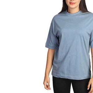 T-shirt pour femmes tendance, col rond, manches courtes, entièrement personnalisable, léger, facile à porter, respirant, confortable, été - Product Image 6
