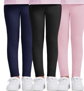 Pantalons de sport pour enfants, taille haute, respirants, leggings vintage, tissu tricoté doux, écologiques, style décontracté pour l'extérieur - Product Image 4