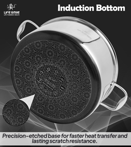 Juego de Utensilios de Cocina de Acero Inoxidable 18/10 de Alta Calidad, 12 Piezas, con Patrón de Encaje Antiadherente y Compatibilidad con Inducción - Product Image 6