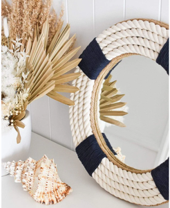 Miroir mural vintage en corde marine, fait main, pour salle de bain, décoration nautique pour la maison, la douche et les intérieurs côtiers - Product Image 4