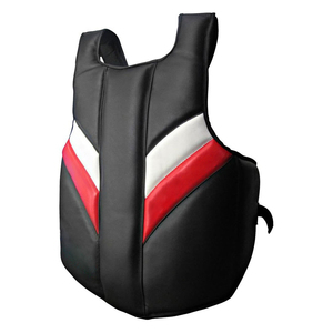 Wholesale Boxing Body Protector Custom Logo Genuine Leather Boxing <b>Coach</b> Vest Shock Absorbing Heavy Duty Rib Shield - Product Image 3