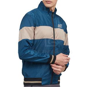 Dernières vestes coupe-vent pour hommes style hiver - Logo personnalisable sur le devant, respirantes en polyester/nylon, faible MOQ, vente en gros - Product Image 4