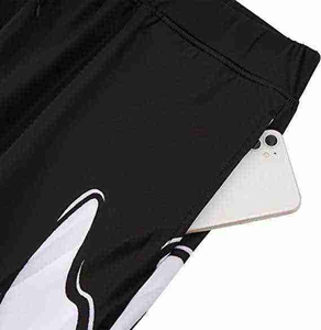 Men's Black <b>White</b> Dripping Print Sweatpants Elastic Waist Drawstring Casual <b>Joggers</b> Midweight Polyester Autumn Wear - Product Image 2
