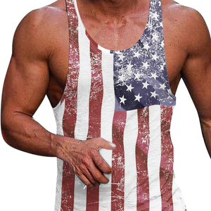 Camiseta Deportiva Personalizada sin Mangas para Hombre, Talla Grande, para Gimnasio, Fitness, Culturismo, Chaleco Deportivo de Secado Rápido, Transpirable, de Algodón/Fibra de Bambú - Product Image 2