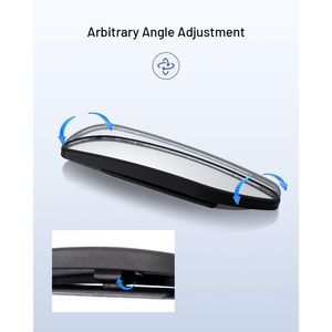 Specchietto Retrovisore per Auto con Angolo di Visione Orizzontale di 5 Pollici, Regolabile in Altezza, Adesivo per Montaggio Laterale - Product Image 4