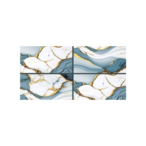 กระเบื้องปูพื้นพอร์ซเลนหรูหราขนาด 600x1200 มม. ผิวมันเงา กระเบื้องขนาดใหญ่สำหรับห้องนั่งเล่น ห้องน้ำ ห้องครัว - Product Image 5