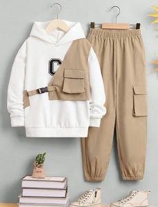 Ensemble sweat à capuche tactique et pantalon cargo pour garçons, 2 pièces, tenue d'aventure Urban Explorer ou Techwear Lite - Product Image 2