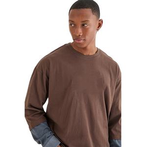 Camisas de Manga Larga de Corte Regular, Nuevas, a la Moda, Talla Grande, Diseño Urbano para Hombre, Lisas, 100% Algodón, de Secado Rápido y Transpirables - Product Image 4