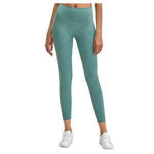 Mallas de gimnasio sin costuras de nailon de LICRA de cintura alta para mujer, pantalones de Yoga transpirables para Fitness, ropa deportiva sólida al por mayor para entrenamiento en gimnasio - Product Image 4