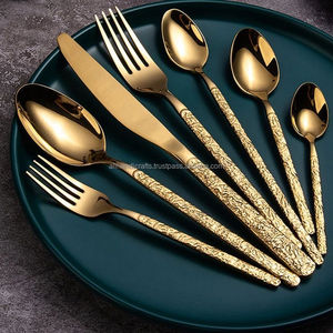 Ensemble de couverts en laiton fin et moderne de luxe, finition dorée polie, vaisselle pour la restauration fine, hôtel, restaurant - Ali Handicrafts - Product Image 6