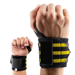 Sangles de poignet respirantes, souples et élastiques pour la musculation, confortables, avec boucle de pouce, pour la sécurité et le soutien protecteur du poignet - Product Image 1