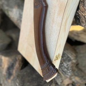 Hache de camping LEGACY BLADES de qualité industrielle, forgée à la main en acier à haute teneur en carbone, manche en bois de frêne, outil utilitaire d'extérieur, garantie de 3 ans - Product Image 3