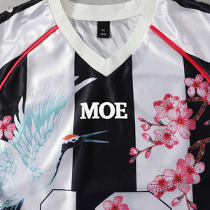 Maillot de baseball pour hommes à séchage rapide, sublimé, motif floral personnalisé, style streetwear, maillot de football américain en mesh, le plus vendu pour les équipes de club - Product Image 5