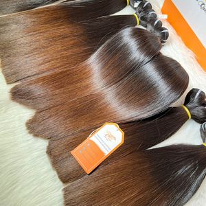 MEILLEURE QUALITÉ Expédition rapide Extensions de cheveux à pointe brune vietnamienne Cuticule vierge de cheveux alignés Faisceaux de cheveux humains de vison vierge - Product Image 3