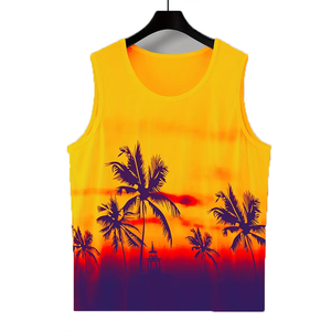 Camiseta sin Mangas Sublimada para Hombre, Diseño Elegante, Ligera, Antiarrugas, Cómoda, de Alta Calidad, en Oferta - Product Image 6