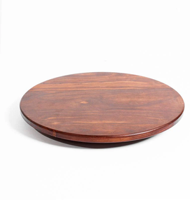 ถาดหมุนไม้สำหรับชีสและของว่าง ถาดเสิร์ฟอาหารทรงกลมแบบหมุนได้ - Product Image 2