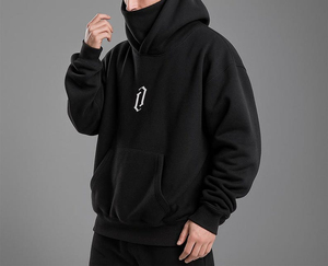 Hot Selling Unisex Embroidered Ninja <b>Hoodie</b> Oversized Streetwear Sweatshirt <b>Japanese</b> Style Hip Hop Zipper Solid Vintage 100% - Product Image 4