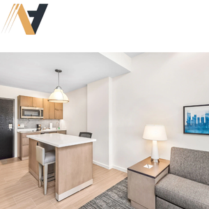 Muebles de Dormitorio Hyatt para Hostelería, MDF Apilable, Duradero, Moderno, Cama California King, Uso en Apartamentos, OEM ODM, Fábrica en Vietnam - Product Image 2