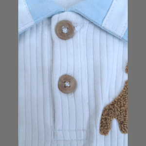 Ensemble de vêtements décontractés en coton tricoté 100 % pour enfants, unisexe, toutes saisons, 2 pièces, respirant, séchage rapide, antibactérien, vente en gros - Product Image 4