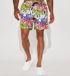 Summer Gym Wear Men's Plus Size Shorts Double <b>Layer</b> Sports Quickly Drying Knee Length Fitness Polyester Shorts - Product Image 1