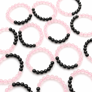 High Quality Natural Rose Quartz and Black Tourmaline Crystal <b>Bracelet</b> 8mm Beads For <b>Love</b> Healing Protection and Balance - Product Image 3