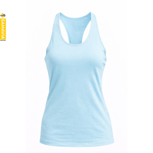 Débardeurs pour femmes en tricot uni décontracté RTS |   Tissu Spandex respirant, écologique et à séchage rapide, 220 g/m² |   Samavia Custom Front - Product Image 4