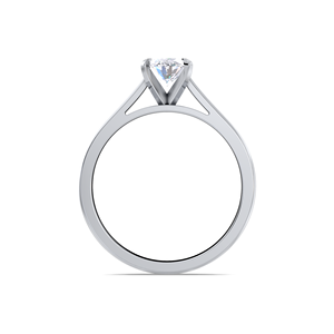 Anillo de Compromiso Solitario con Diamante Ovalado de 1 Quilate Cultivado en Laboratorio, Certificado por IGI, en Oro Amarillo/Blanco y Rosa de 14K - Product Image 4