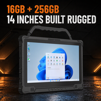 Tablet PC Industrial Resistente de 14 Pulgadas con Windows, Procesador Ultra 5/7, 16/32 GB de RAM, Puerto RS232 de 1000 Nits para Despliegue en Campo Difícil