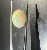 Opale d'Éthiopie naturelle non traitée de haute qualité, forme ovale, 9,70 carats, pierre précieuse certifiée IGI, production de bijoux, taille cabochon