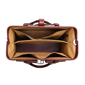 Sacoche d'ordinateur portable de luxe en cuir véritable réglable à bandoulière, style messager, housses d'ordinateur portables pratiques à faible coût - Product Image 6