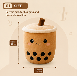 Peluche de Boba, Adorable Muñeco de Peluche de Té de Burbujas, Peluche de Té con Leche Kawaii, Suave y Abrazable, Regalo para Niños y Coleccionistas - Product Image 2