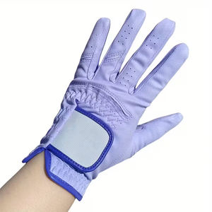 Gants de golf en cuir de haute qualité pour adultes, tissu respirant, épissures élastiques, antidérapants, doux, avec sangles réglables - Product Image 2