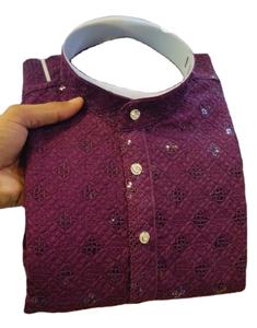 ชุดนอน Kurta ดีไซเนอร์ของผู้ชายโดยผ้า fabzone - Product Image 1