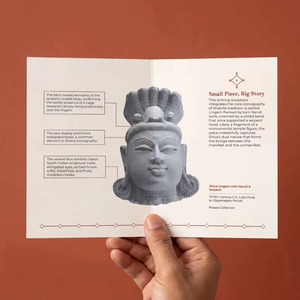 รูปปั้นงูชีวาลิงกัมงานฝีมือขายส่ง – งานศิลปะโบราณจากวัดอินเดีย พร้อมฝาครอบงูเห่าป้องกัน - Product Image 1
