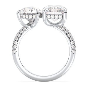 Bague Réglable REYES en Or Blanc 14K de Haute Qualité avec Moissanite 6,78 Carats pour Femme, Certifiée GRA, Bijoux de Mariage de Luxe - Product Image 6