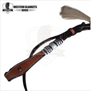 Styliste élégant de style Western Horse Headstall Cuir usiné à la main Prix de gros directs d'usine Soins de l'équitation Tack Equestrian - Product Image 6