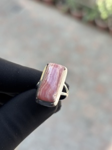 Rare Natural Rhodochrosite octagon Classic Wedding <b>Ring</b> 925 Sterling Silver <b>Indian</b> Handmade Wholesale Jewelry Manufacturer - Product Image 1