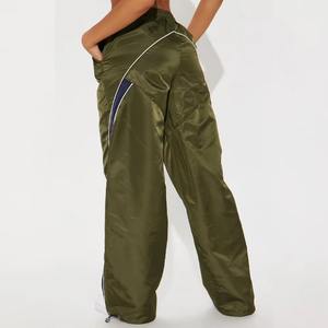 Pantalon de sport décontracté pour homme en nylon mi-lourd, respirant, à séchage rapide, en tissu peigné, taille mi-haute élastique, coupe droite et large, pour l'été - Product Image 3