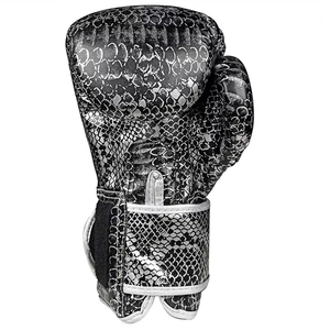 Guantes de Boxeo Profesionales de Cuero Duradero con Logotipo Personalizado y Soporte para Muñeca para Entrenamiento con Saco de Boxeo y Sparring - Product Image 4